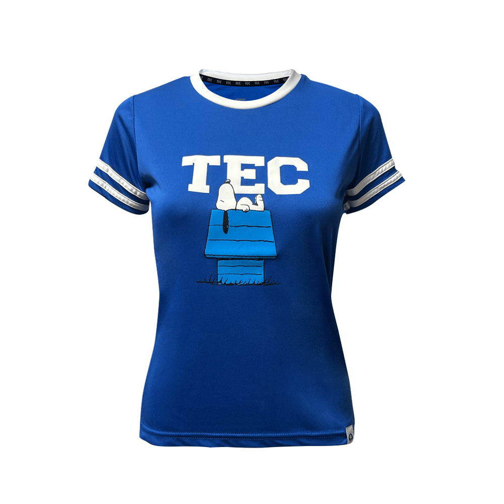 Playera Deportiva Snoopy Casa TEC Azul, CF