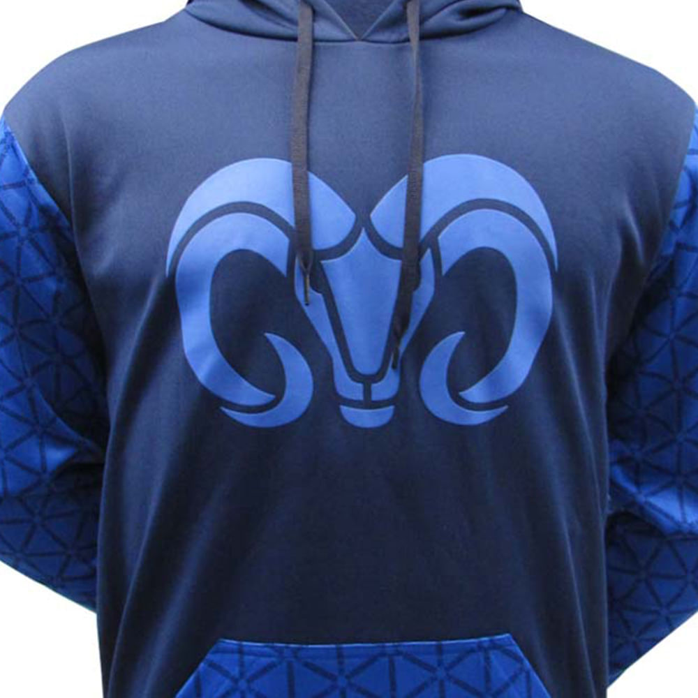 Sudadera Poliéster logo BORREGOS Azul, Unisex
