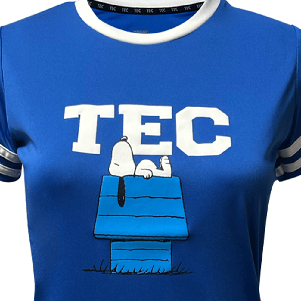 Playera Deportiva Snoopy Casa TEC Azul, CF