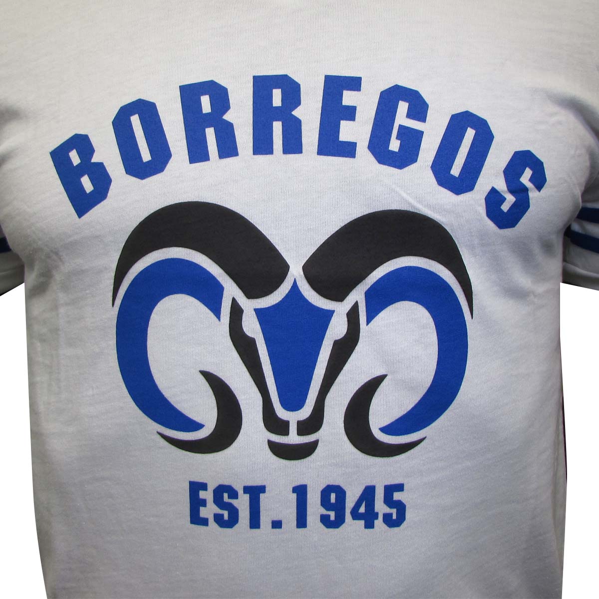 Playera Casual Borregos Doble Línea - Blanco, Hombre