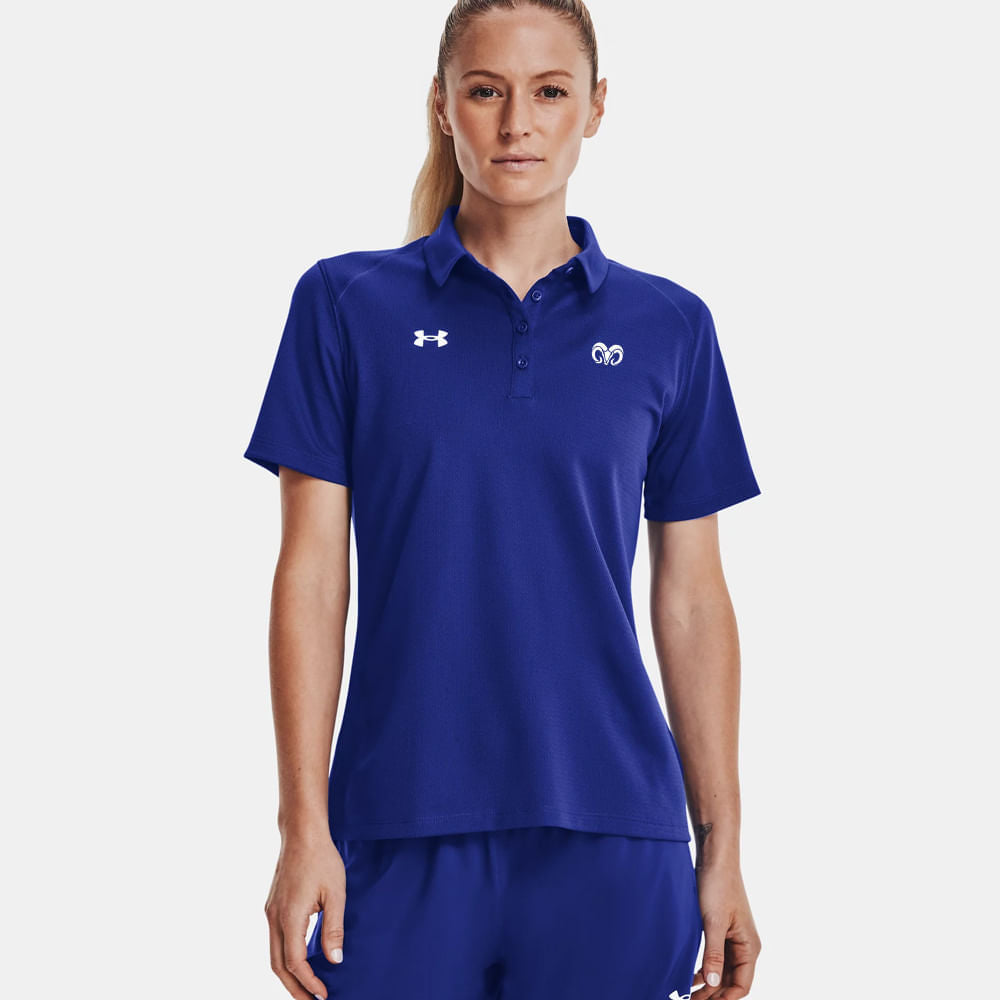 Playera Polo Under Armour Borregos CF - Azul
