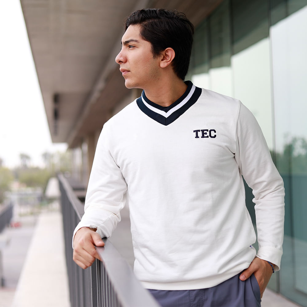 Sueter TEC Cuello V Hueso