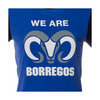 Playera Casual We Are Borregos - Azul, Mujer