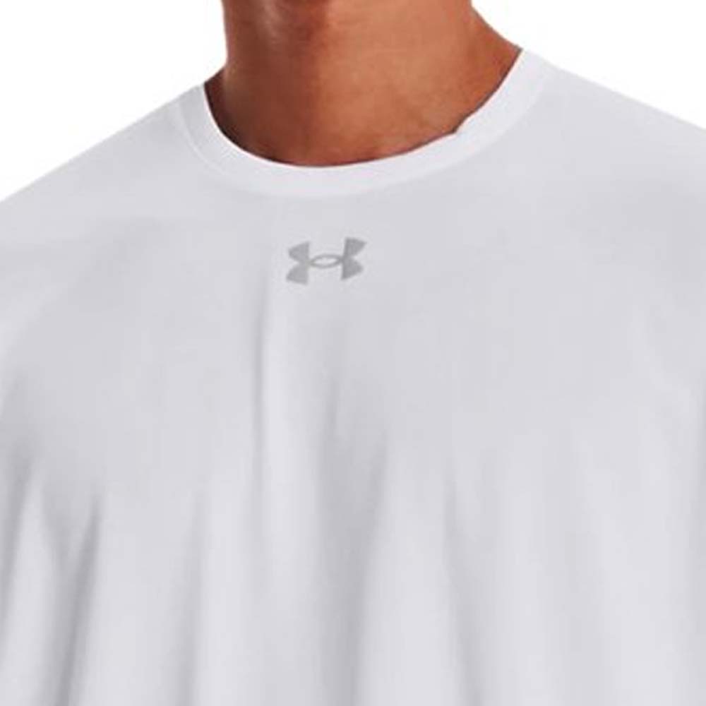 Playera Deportiva Under Armour Team Tech Borregos Hombre - Blanco