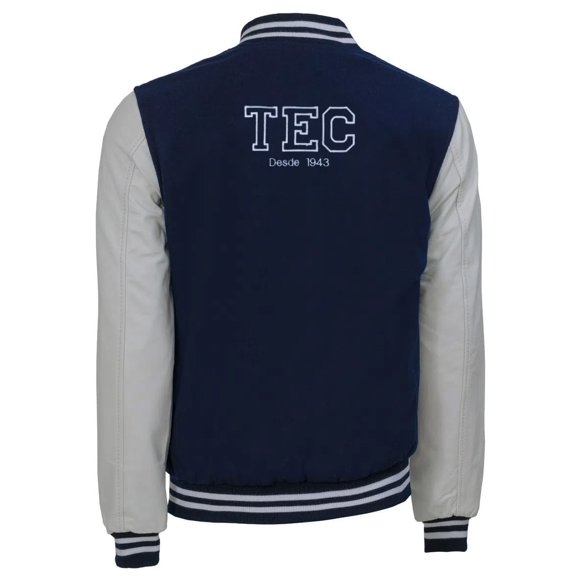 Chamarra Universitaria TEC 80 Aniversario PREMIUM Azul
