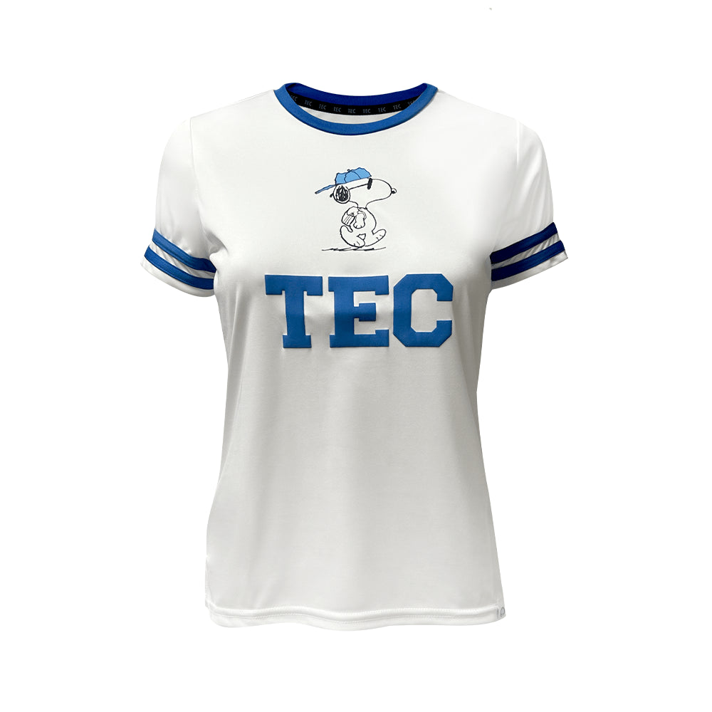 Playera Deportiva Snoopy TEC Blanco, CF