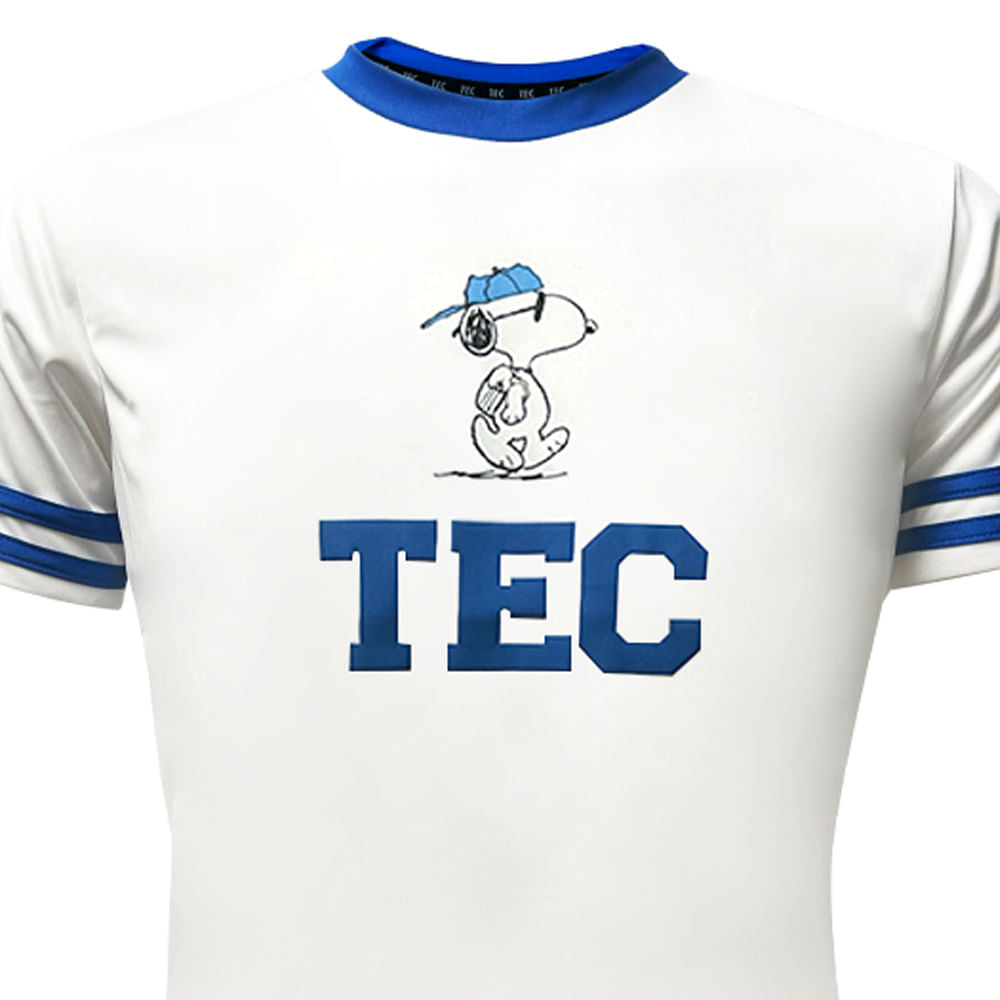 Playera Deportiva Snoopy TEC Blanco, Hombre