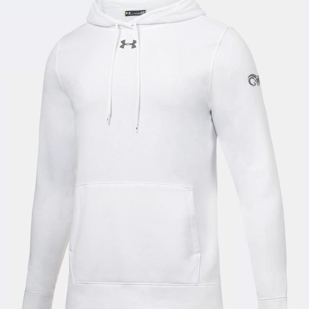 Sudadera Algodón Under Armour Borregos Hombre - Blanco