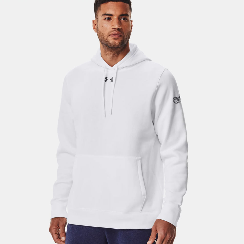 Sudadera Algodón Under Armour Borregos Hombre - Blanco