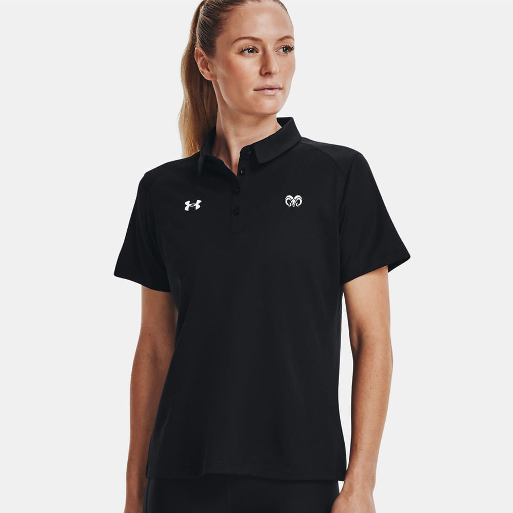 Playera Polo Under Armour Borregos CF - Negro