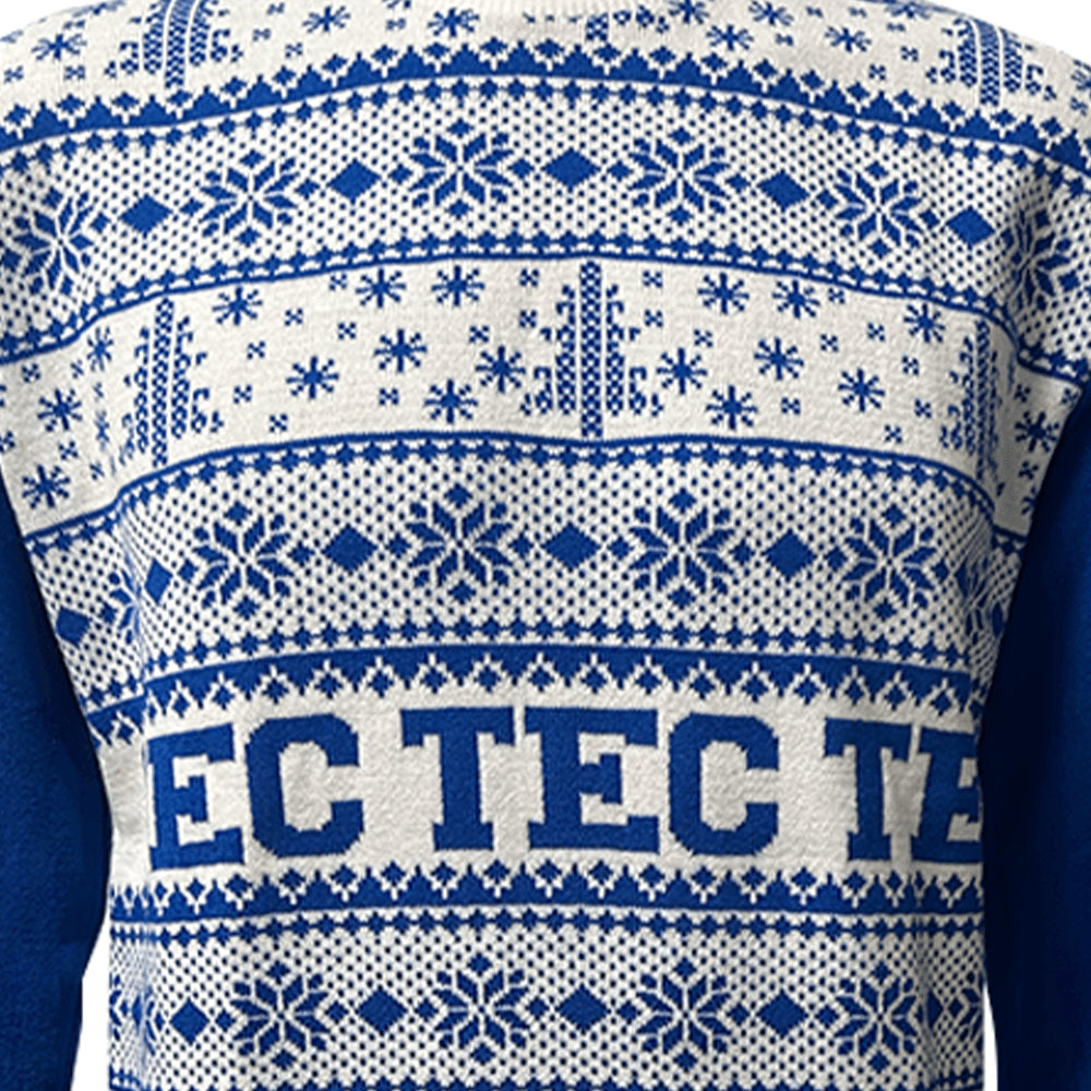 Sweater Navideño TEC Azul Mujer