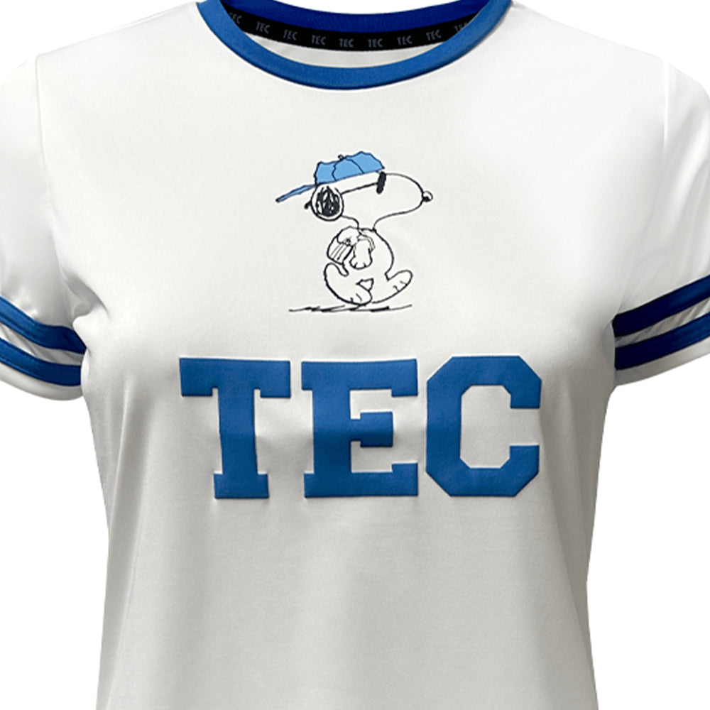 Playera Deportiva Snoopy TEC Blanco, CF