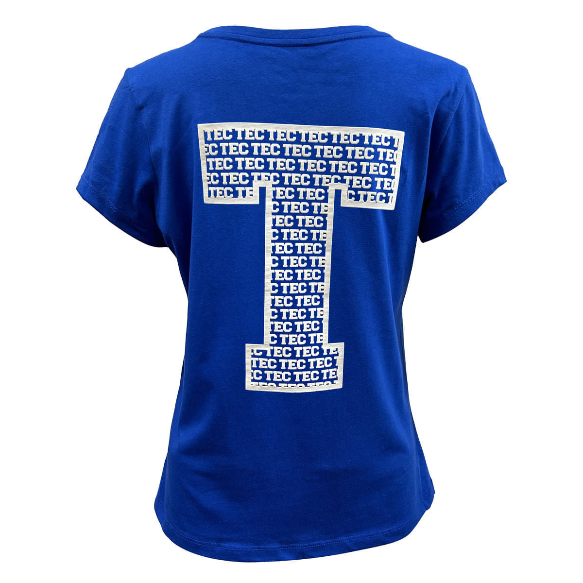 Playera casual TEC espalda T azul CF