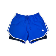 Short Deportivo Uniforme HPIS Azul/Blanco Mujer