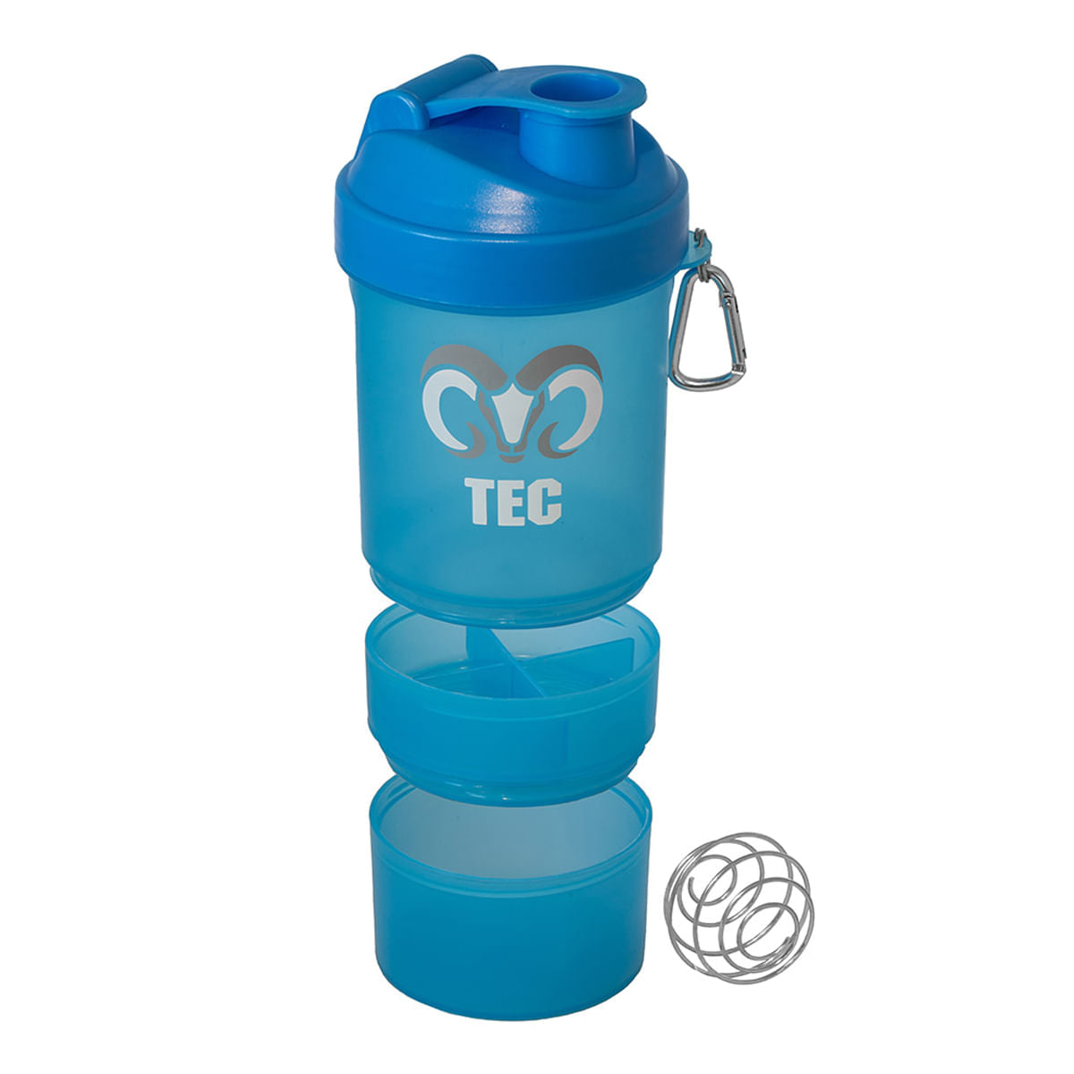 Cilindro BORREGOS Shaker de plástico con mezclador Azul