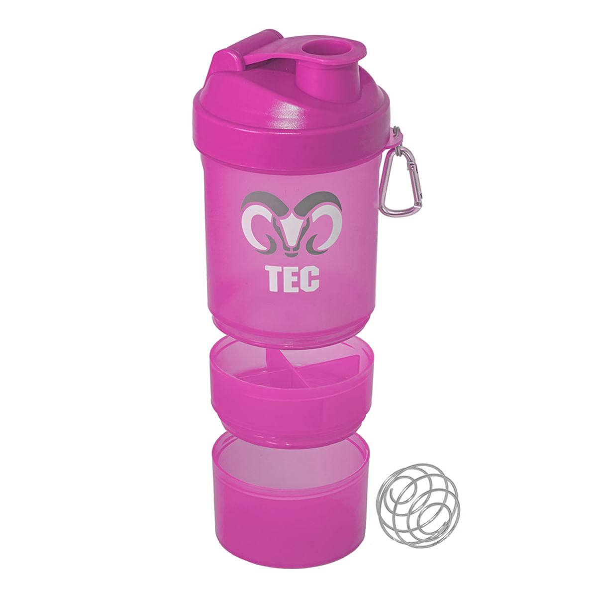 Cilindro BORREGOS Shaker de plástico con mezclador Rosa