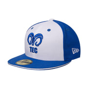 Gorra Logo BORREGOS TEC 59Fifty New Era Azul y Blanco
