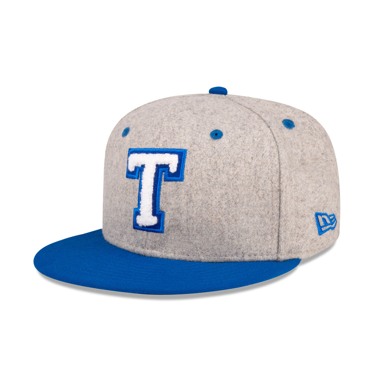 Gorra "T" 59Fifty New Era Gris y Azul