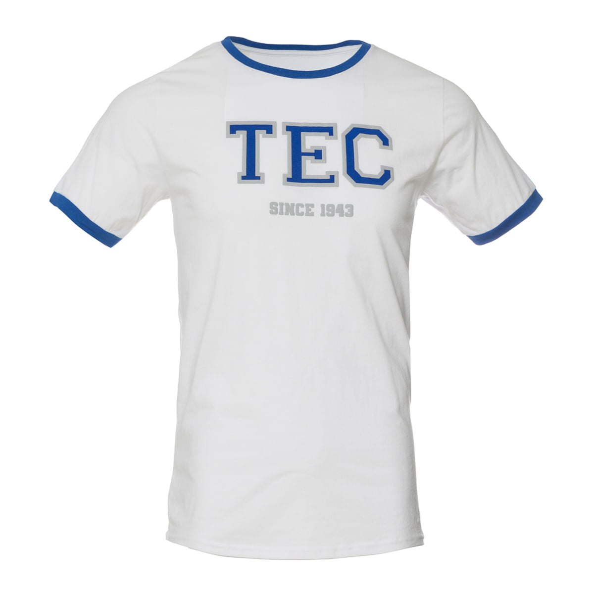 Playera Casual TEC - Blanco / Azul, Hombre