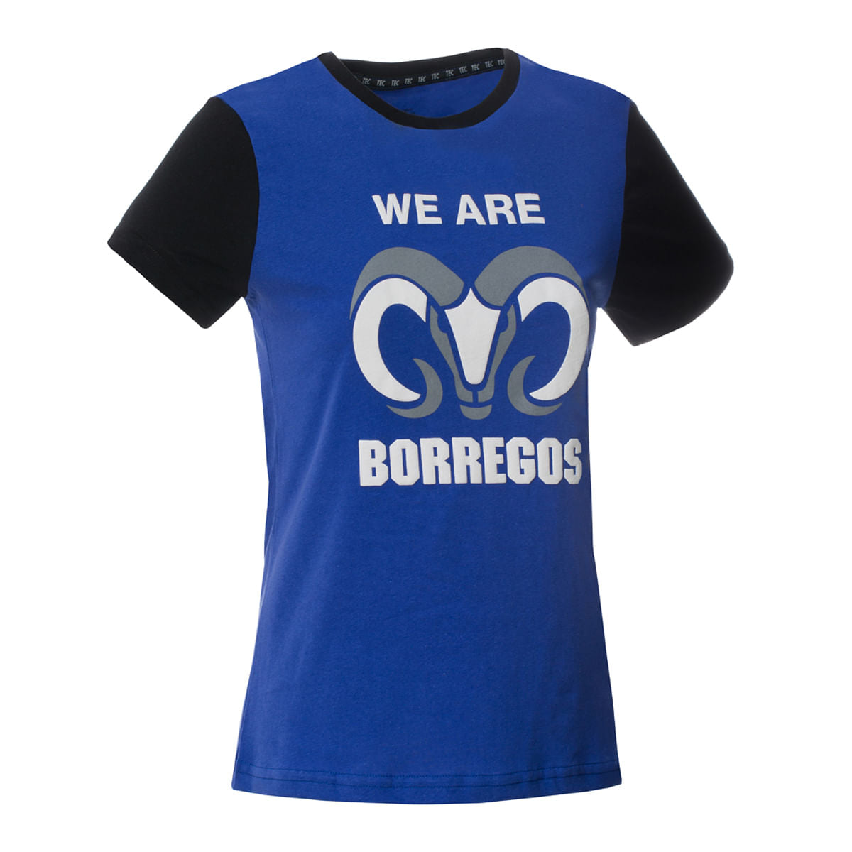 Playera Casual We Are Borregos - Azul, Mujer