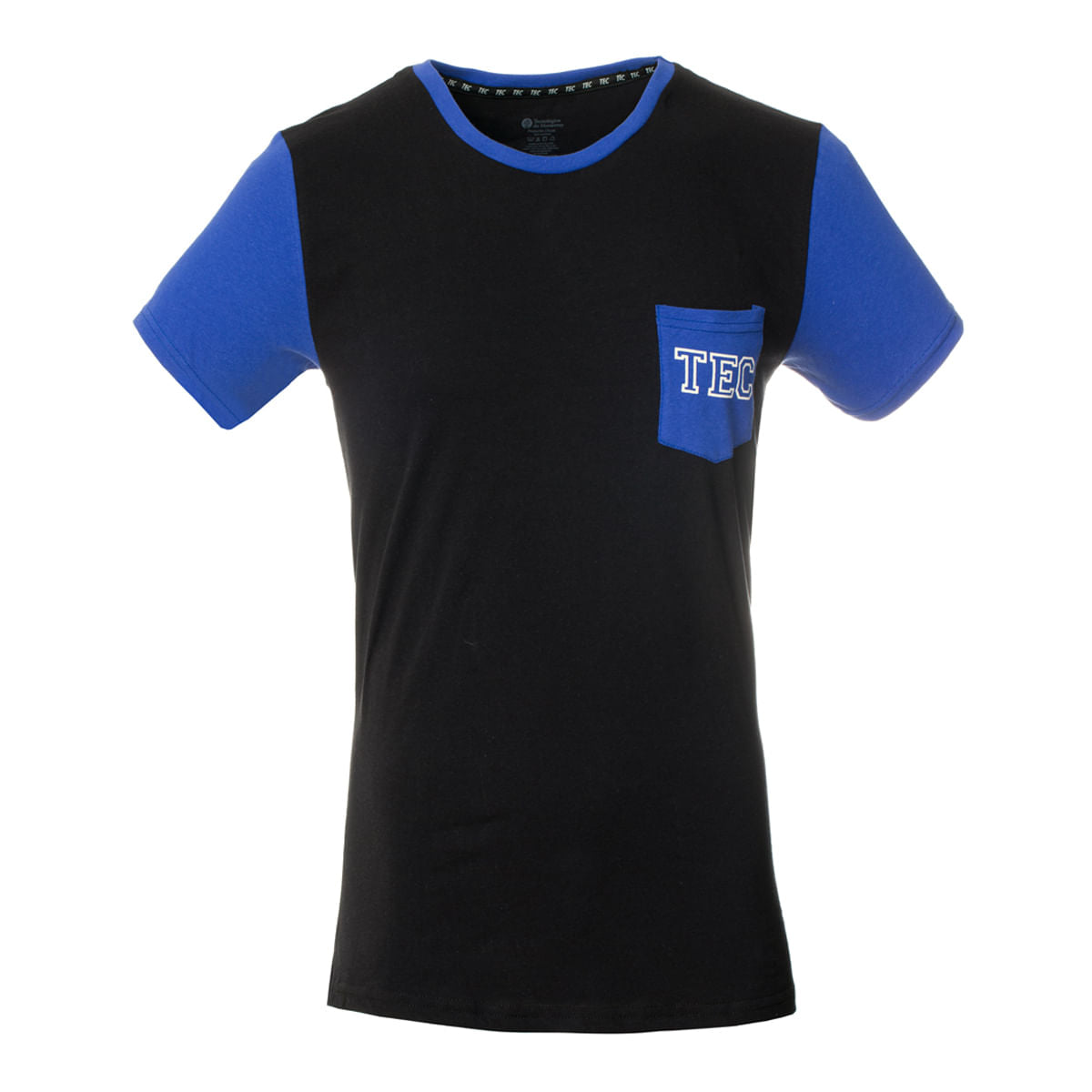 Playera Casual TEC Bolsillo al Frente Negro, Hombre