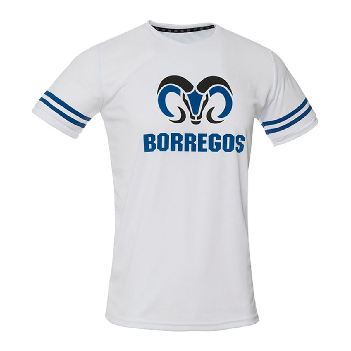 Playera Deportiva Borregos Doble Línea - Blanco, Hombre