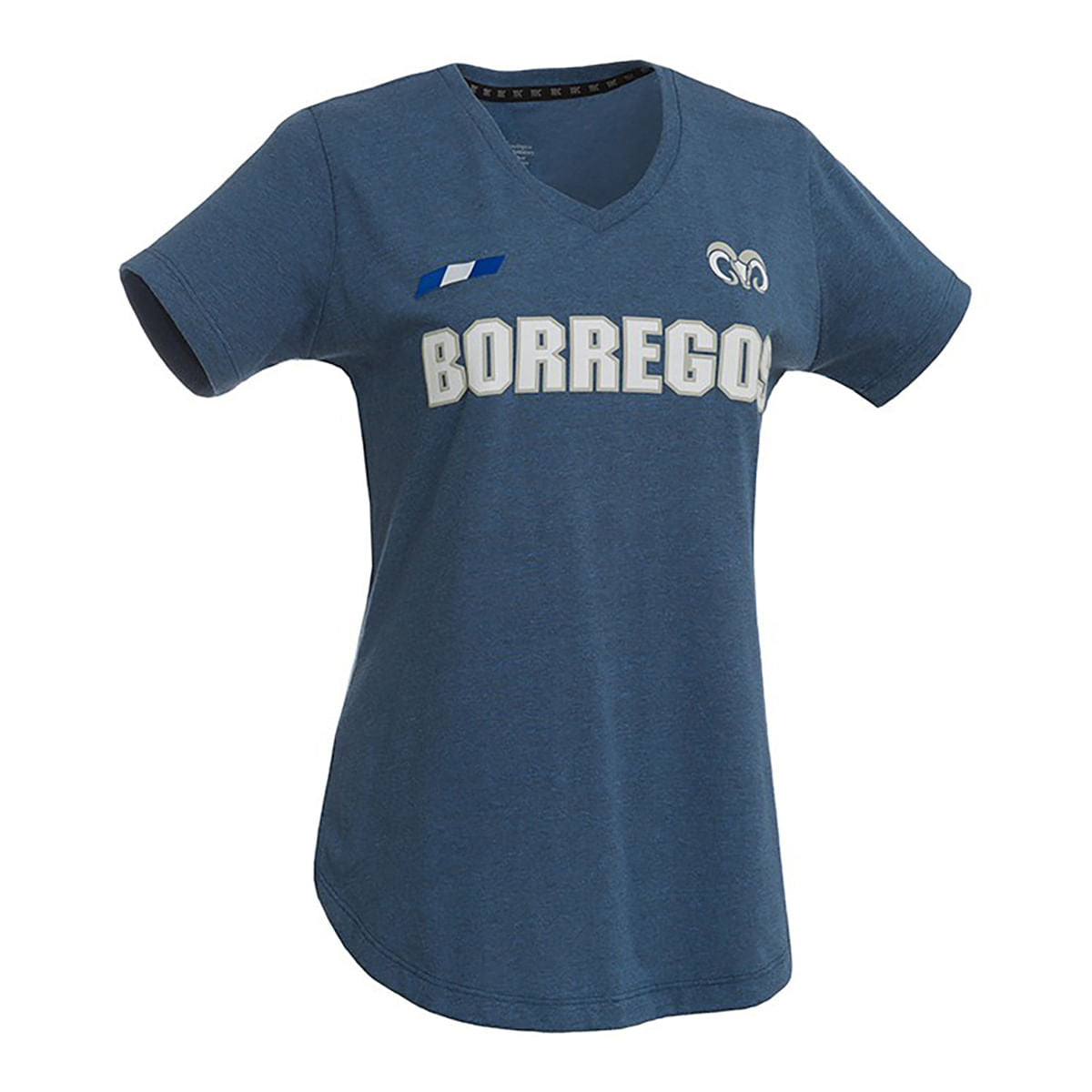 Playera Deportiva Borregos Flag - Azul, Mujer