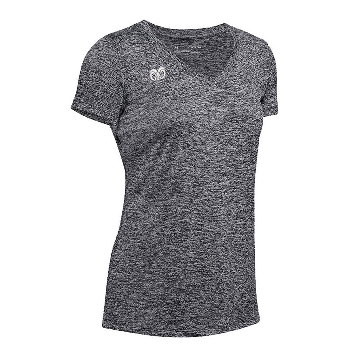 Playera Deportiva Borregos Under Armour VNECK - Gris, Mujer