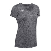 Playera Deportiva Borregos Under Armour VNECK - Gris, Mujer