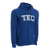 Sudadera Essential con Zipper TEC Azul, Unisex