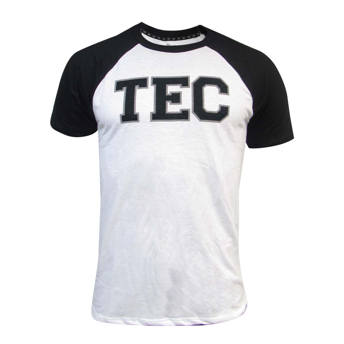 Playera Casual TEC Manga Raglan - Negro, Hombre