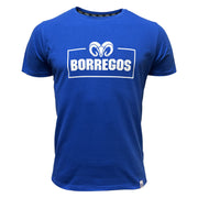 Playera casual borregos rectangulo azul 1945 Hombre