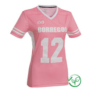 Jersey Oficial Sustentable Con Número para Dama Rosa