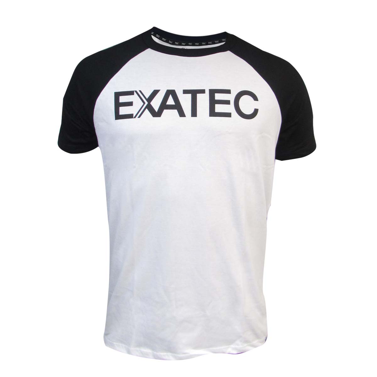 Playera Casual EXATEC Manga Raglan - Negro, Hombre