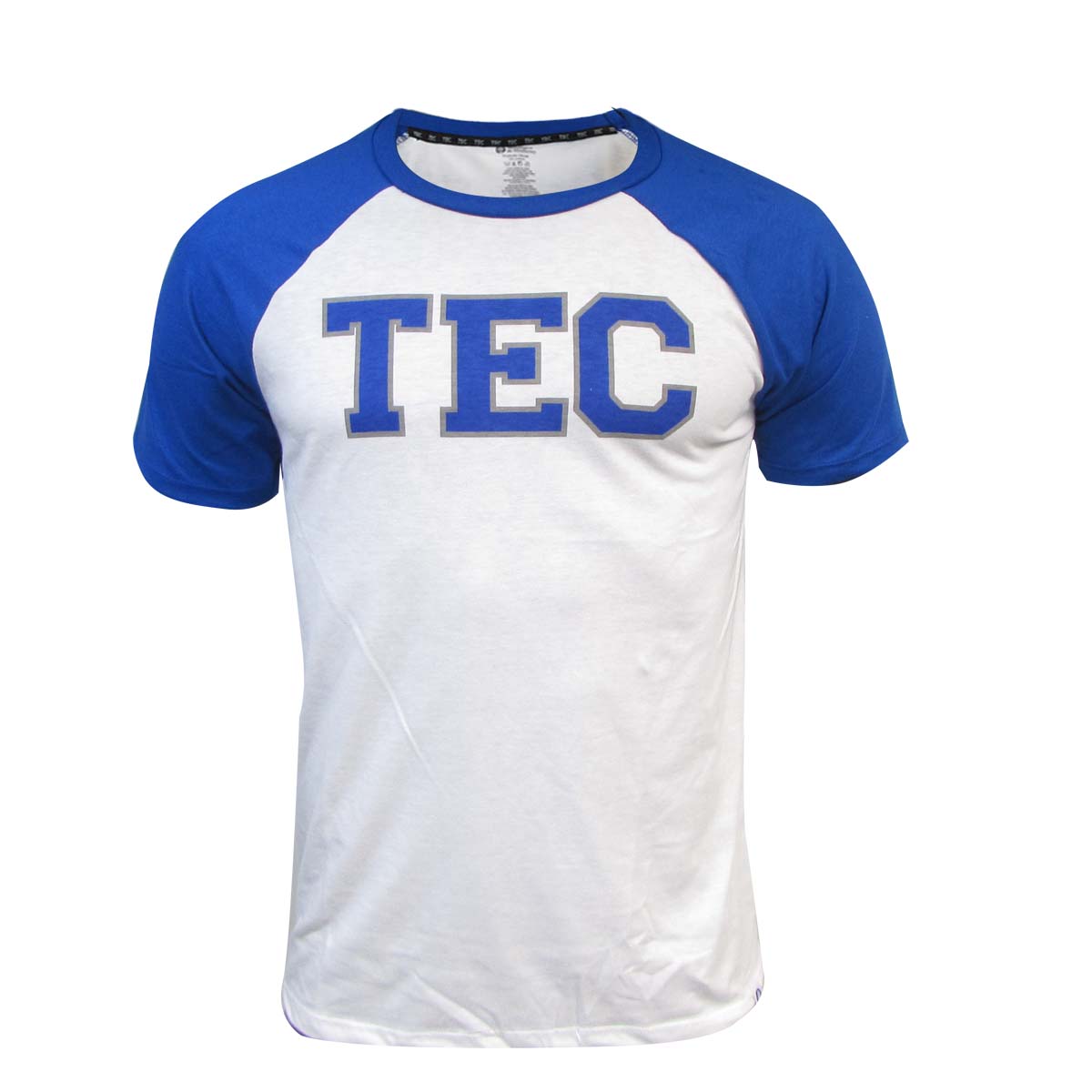 Playera Casual TEC Manga Raglan - Azul, Hombre
