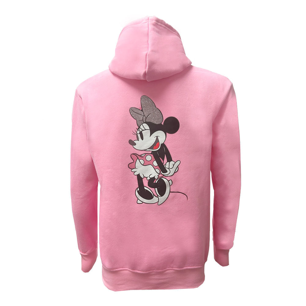 Sudadera Algodón Disney Minnie TEC Rosa