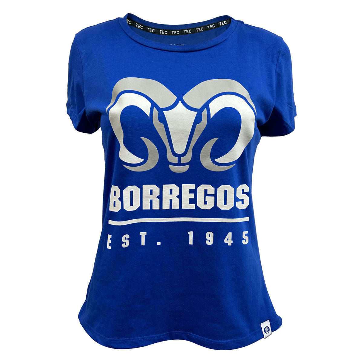 Playera casual borregos azul 1945 para Dama