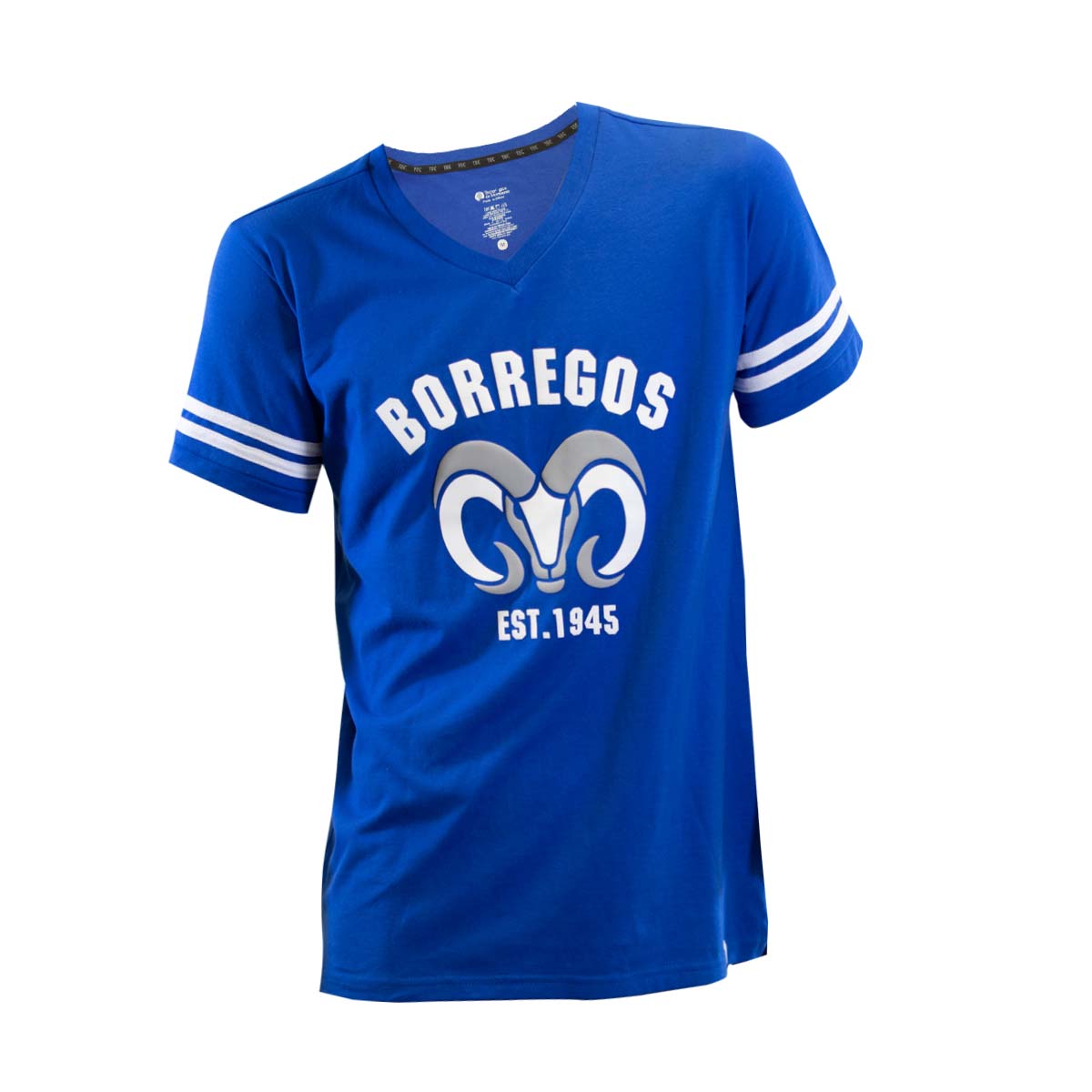 Playera Casual Borregos Doble Línea - Azul Rey, Hombre
