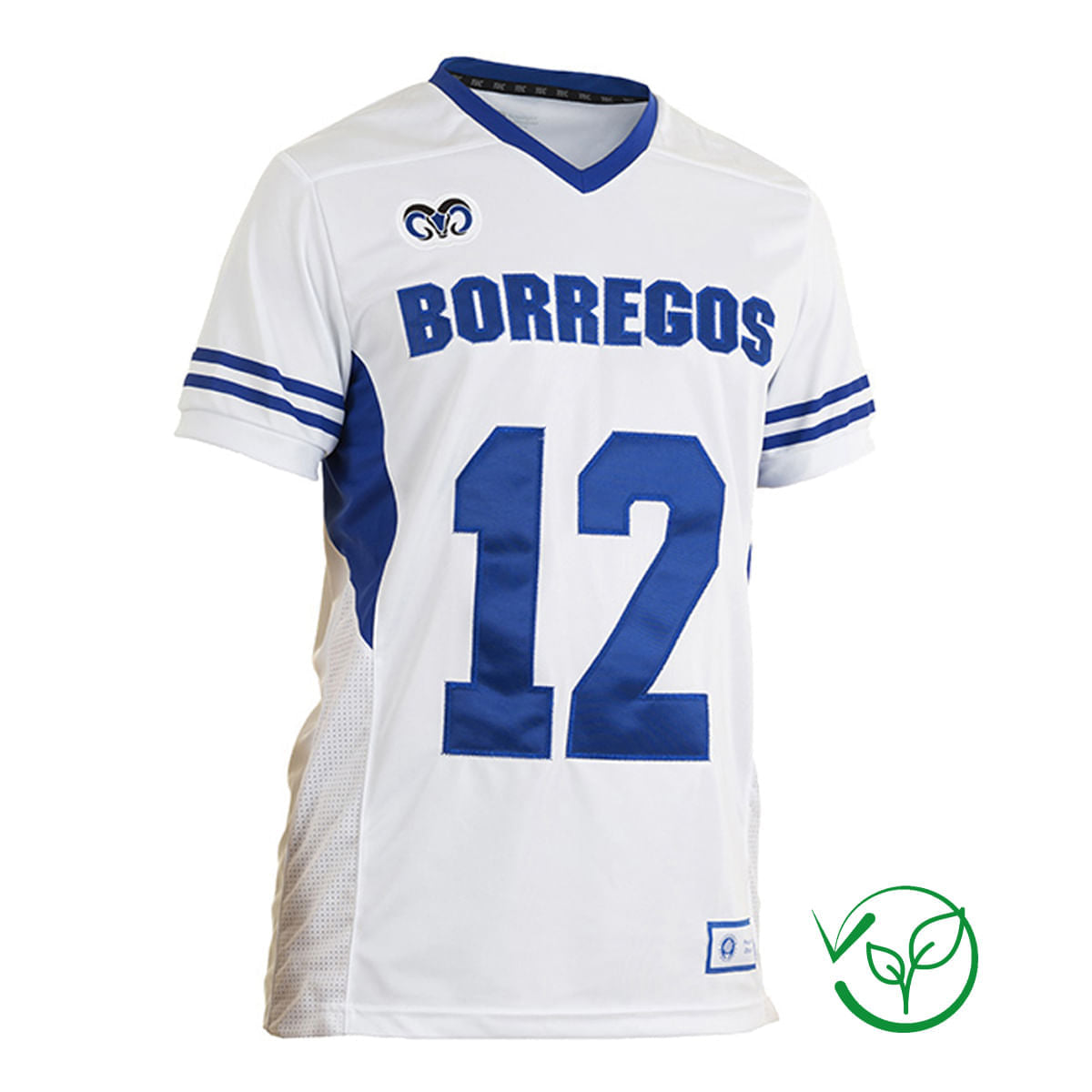 Jersey Oficial Sustentable Visitante Con Número para Hombre blanco