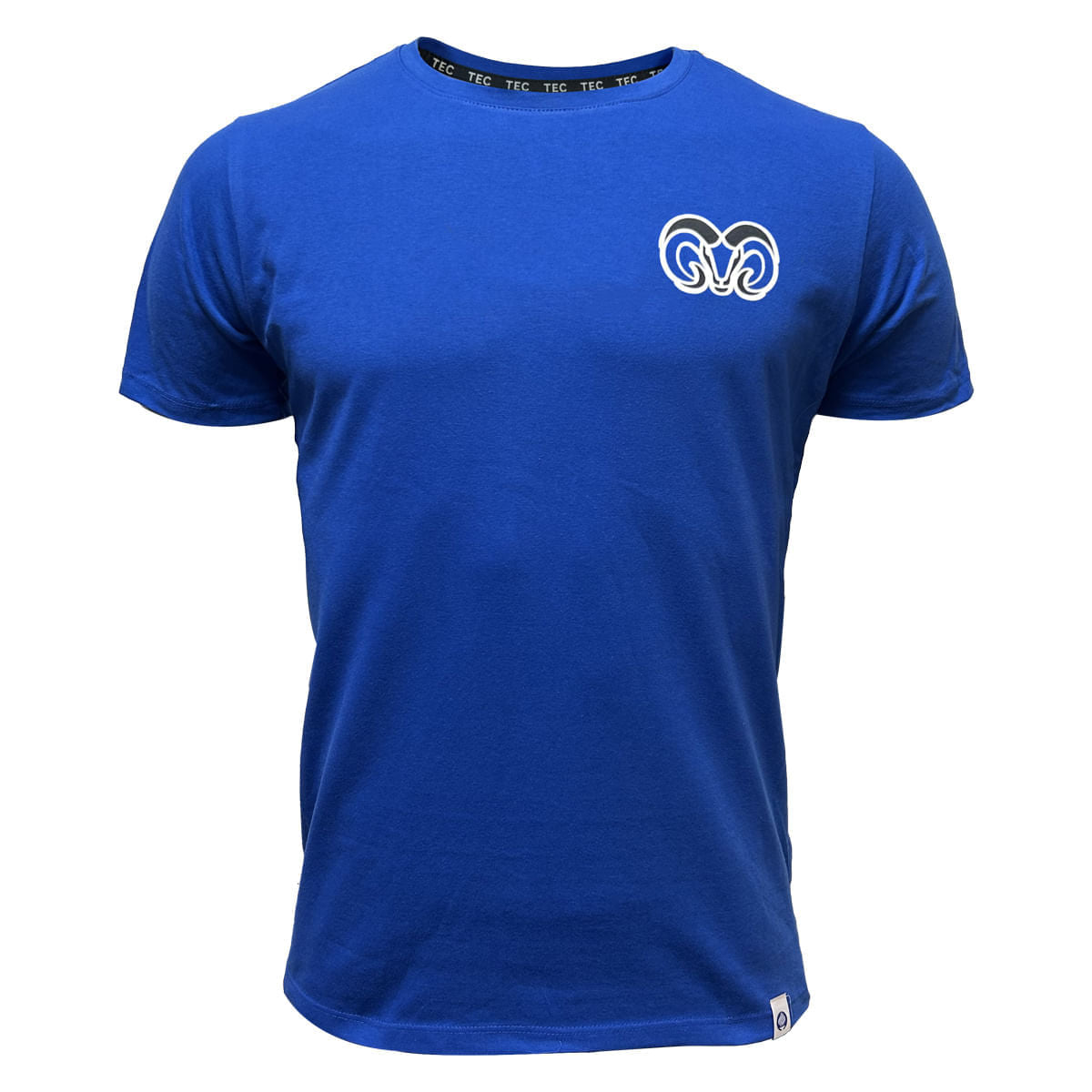 Playera casual BORREGOS pecho y espalda azul Corte Masculino