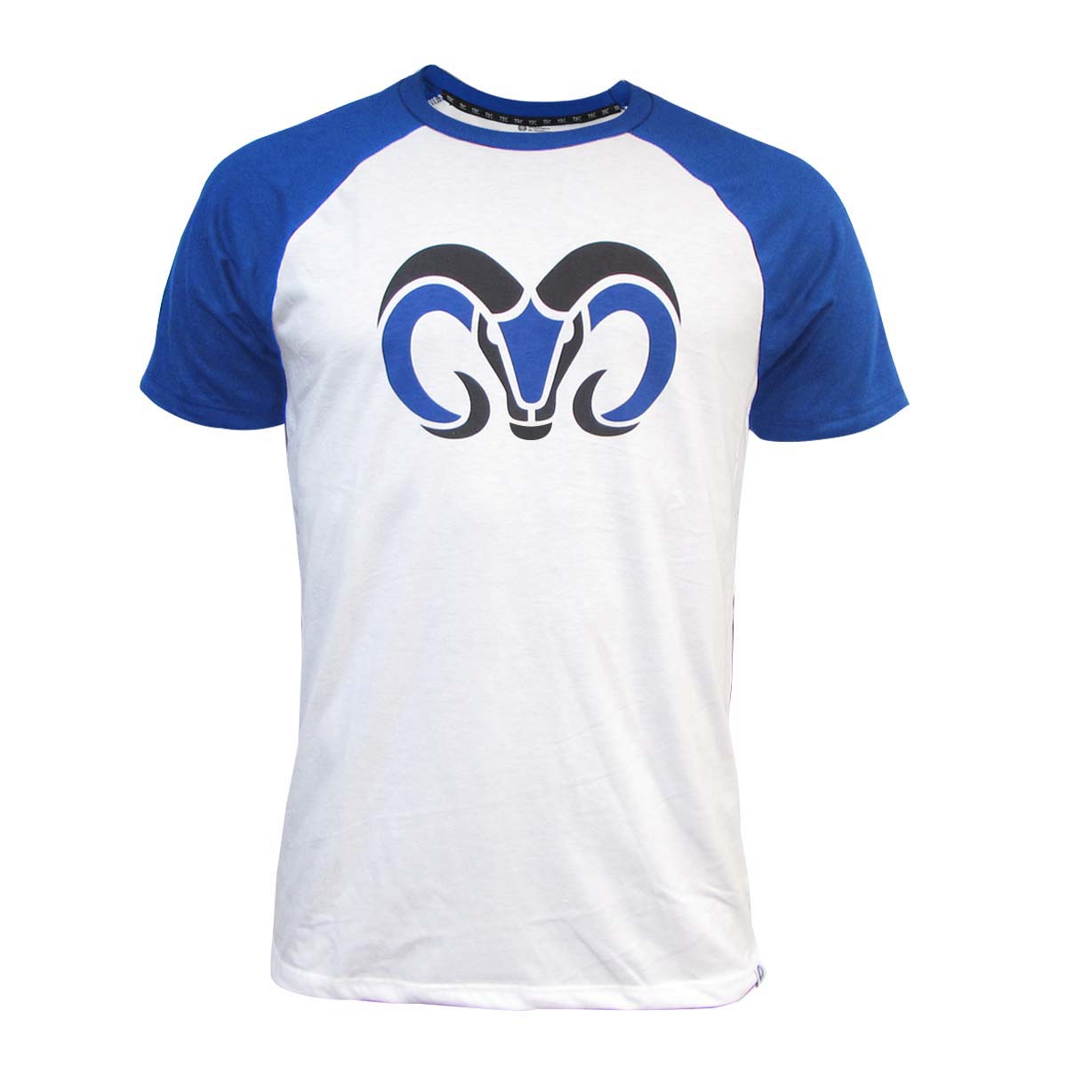 Playera Casual Borregos Manga Raglan - Azul, Hombre
