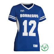 Jersey Oficial Borregos Sustentable Local Con Número para Dama Azul