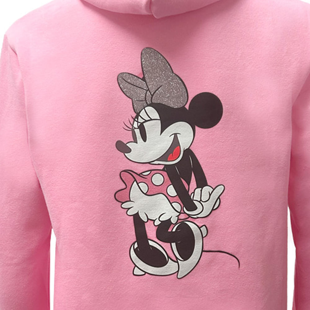 Sudadera Algodón Disney Minnie TEC Rosa